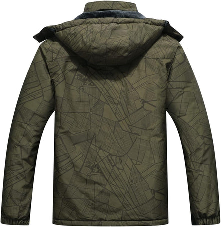 Men'S Waterproof Ski Jacket Snowboarding Windbreaker Warm Winter Hooded Mountain Snow Coat - Simply Just Deals LLCMen'S Waterproof Ski Jacket Snowboarding Windbreaker Warm Winter Hooded Mountain Snow Coatc20459a7-4819-4582-9e91-00e8ec77a125Army Green CityX - LargeMen'S Waterproof Ski Jacket Snowboarding Windbreaker Warm Winter Hooded Mountain Snow Coat