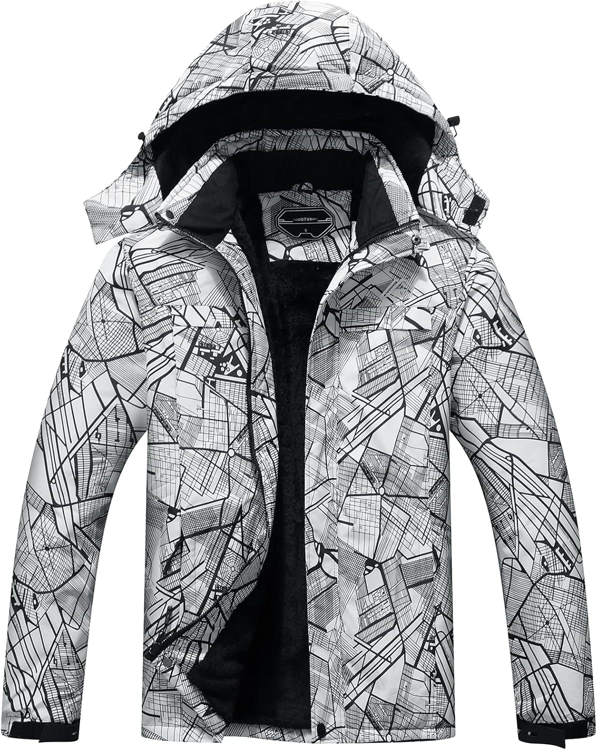 Men'S Waterproof Ski Jacket Snowboarding Windbreaker Warm Winter Hooded Mountain Snow Coat - Simply Just Deals LLCMen'S Waterproof Ski Jacket Snowboarding Windbreaker Warm Winter Hooded Mountain Snow Coat5b83df27-9799-4446-b7ad-4313cf95931aBlack White CityX - LargeMen'S Waterproof Ski Jacket Snowboarding Windbreaker Warm Winter Hooded Mountain Snow Coat
