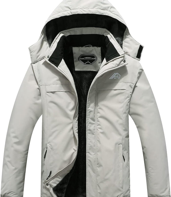 Men'S Waterproof Ski Jacket Snowboarding Windbreaker Warm Winter Hooded Mountain Snow Coat - Simply Just Deals LLCMen'S Waterproof Ski Jacket Snowboarding Windbreaker Warm Winter Hooded Mountain Snow Coat4ceb2aad-1a2f-4a88-97d9-1e1eecd3a5edLight GrayX - LargeMen'S Waterproof Ski Jacket Snowboarding Windbreaker Warm Winter Hooded Mountain Snow Coat