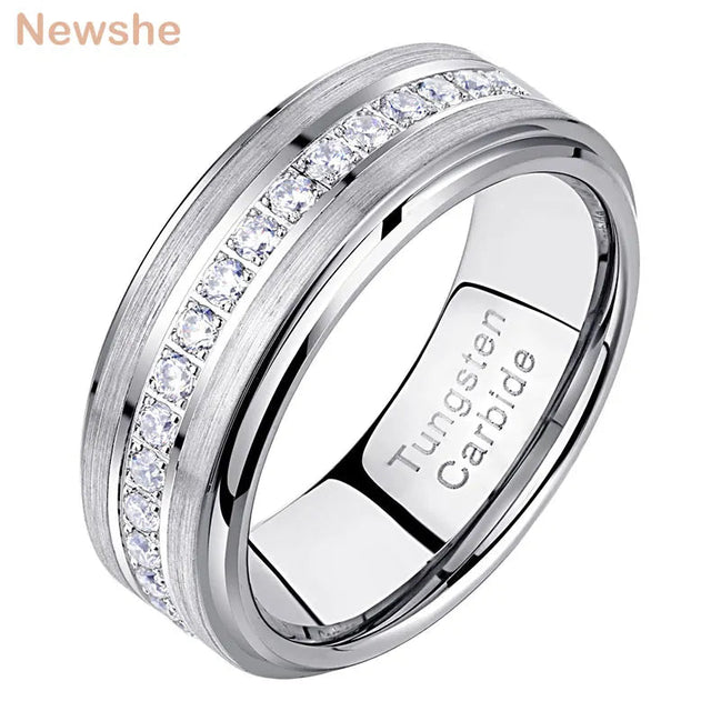 Men'S Wedding Band Brushed Finished Tungsten Carbide Promise Rings for Men Charm Half Eternity round Zircon Jewelry - Simply Just Deals LLCMen'S Wedding Band Brushed Finished Tungsten Carbide Promise Rings for Men Charm Half Eternity round Zircon Jewelrye7bed4fb-e430-4920-9d4c-aac42b93d42f10 (1583)Men'S Wedding Band Brushed Finished Tungsten Carbide Promise Rings for Men Charm Half Eternity round Zircon Jewelry