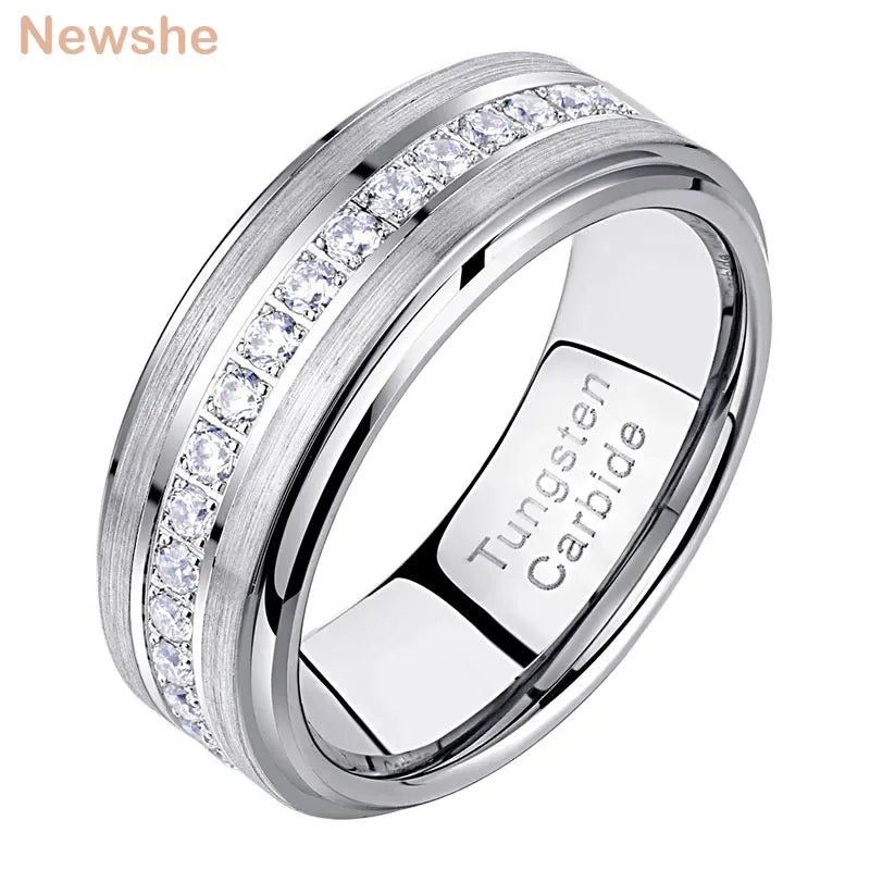 Men'S Wedding Band Brushed Finished Tungsten Carbide Promise Rings for Men Charm Half Eternity round Zircon Jewelry - Simply Just Deals LLCMen'S Wedding Band Brushed Finished Tungsten Carbide Promise Rings for Men Charm Half Eternity round Zircon Jewelrye7bed4fb-e430-4920-9d4c-aac42b93d42f10 (1583)Men'S Wedding Band Brushed Finished Tungsten Carbide Promise Rings for Men Charm Half Eternity round Zircon Jewelry