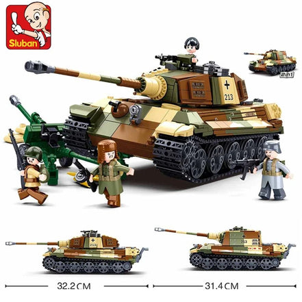 Military Series Building Blocks WW2 Heavy Main Battle Tank Leopard Tank Panther Set with Mini Figure Model Bricks Toys for Kids - Simply Just Deals LLCMilitary Series Building Blocks WW2 Heavy Main Battle Tank Leopard Tank Panther Set with Mini Figure Model Bricks Toys for Kidsc7b0c921-25d1-4b73-970f-7902c12cd28f930Pcs 0980No BoxMilitary Series Building Blocks WW2 Heavy Main Battle Tank Leopard Tank Panther Set with Mini Figure Model Bricks Toys for Kids