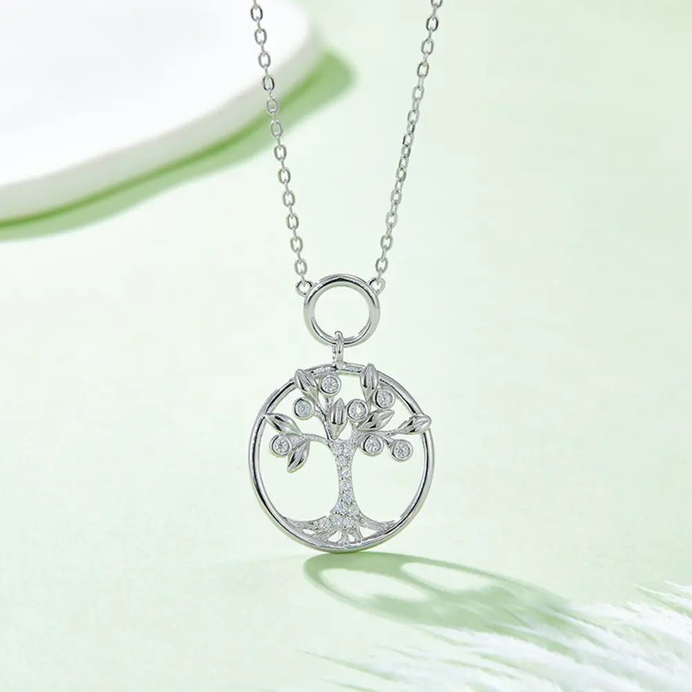 Moissanite 925 Sterling Silver Tree Of Life Pendant Necklace - Simply Just Deals LLCMoissanite 925 Sterling Silver Tree Of Life Pendant Necklace101300379582508SilverOne Sizecf09aa0a7fb345ecb5aac5f128b36d85 - Max