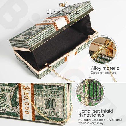 Money Clutch Purses for Women, Stack of Cash Dollars Crystal Clutch Purses, Women Diamond Evening Bags Party Cocktail Rhinestone Handbags, Wedding Dinner Bag, Green - Simply Just Deals LLCMoney Clutch Purses for Women, Stack of Cash Dollars Crystal Clutch Purses, Women Diamond Evening Bags Party Cocktail Rhinestone Handbags, Wedding Dinner Bag, Green4025fa3b-ce4f-4d65-bf48-7bd4dc0ece37Money Clutch Purses for Women, Stack of Cash Dollars Crystal Clutch Purses, Women Diamond Evening Bags Party Coc