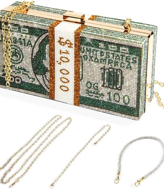 Money Clutch Purses for Women, Stack of Cash Dollars Crystal Clutch Purses, Women Diamond Evening Bags Party Cocktail Rhinestone Handbags, Wedding Dinner Bag, Green - Simply Just Deals LLCMoney Clutch Purses for Women, Stack of Cash Dollars Crystal Clutch Purses, Women Diamond Evening Bags Party Cocktail Rhinestone Handbags, Wedding Dinner Bag, Green4025fa3b-ce4f-4d65-bf48-7bd4dc0ece37Money Clutch Purses for Women, Stack of Cash Dollars Crystal Clutch Purses, Women Diamond Evening Bags Party Coc