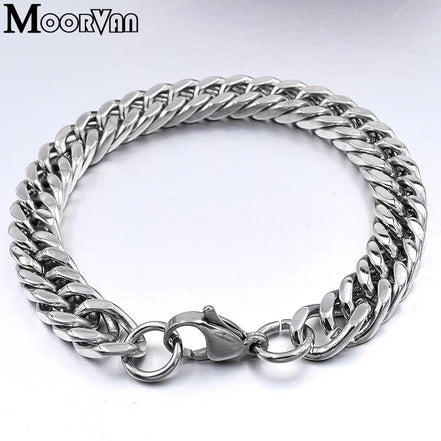 Moorvan Christmas Gift New Stainless Steel Men bracelet Trendy Style,21cm 10mm Bracelet Boys Women Wholesale Jewelry - Simply Just Deals LLCMoorvan Christmas Gift New Stainless Steel Men bracelet Trendy Style,21cm 10mm Bracelet Boys Women Wholesale Jewelry200000639:2832;200001034:3611818MM WIDE Silver8MM WIDE Silver21cmMoorvan Christmas Gift New Stainless Steel Men bracelet Trendy Style,21cm 10mm Bracelet Boys Women Wholesale Jewelry