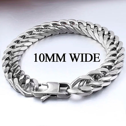 Moorvan Christmas Gift New Stainless Steel Men bracelet Trendy Style,21cm 10mm Bracelet Boys Women Wholesale Jewelry - Simply Just Deals LLCMoorvan Christmas Gift New Stainless Steel Men bracelet Trendy Style,21cm 10mm Bracelet Boys Women Wholesale Jewelry200000639:1438;200001034:20000375710MM WIDE Silver10MM WIDE Silver 120cmMoorvan Christmas Gift New Stainless Steel Men bracelet Trendy Style,21cm 10mm Bracelet Boys Women Wholesale Jewelry