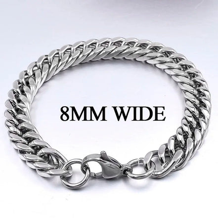 Moorvan Christmas Gift New Stainless Steel Men bracelet Trendy Style,21cm 10mm Bracelet Boys Women Wholesale Jewelry - Simply Just Deals LLCMoorvan Christmas Gift New Stainless Steel Men bracelet Trendy Style,21cm 10mm Bracelet Boys Women Wholesale Jewelry200000639:1438;200001034:3611888MM WIDE Silver8MM WIDE Silver 220cmMoorvan Christmas Gift New Stainless Steel Men bracelet Trendy Style,21cm 10mm Bracelet Boys Women Wholesale Jewelry