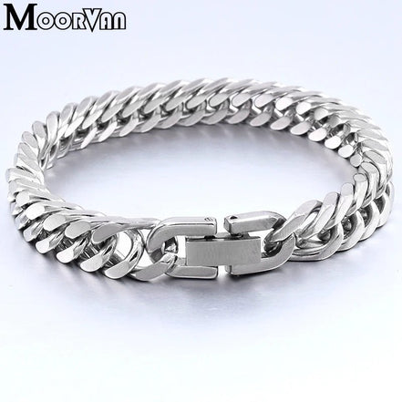 Moorvan Christmas Gift New Stainless Steel Men bracelet Trendy Style,21cm 10mm Bracelet Boys Women Wholesale Jewelry - Simply Just Deals LLCMoorvan Christmas Gift New Stainless Steel Men bracelet Trendy Style,21cm 10mm Bracelet Boys Women Wholesale Jewelry200000639:2832;200001034:3611818MM WIDE Silver8MM WIDE Silver21cmMoorvan Christmas Gift New Stainless Steel Men bracelet Trendy Style,21cm 10mm Bracelet Boys Women Wholesale Jewelry