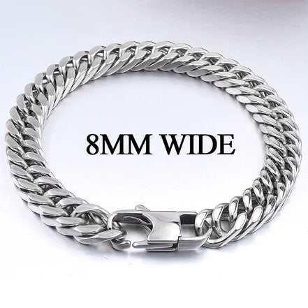 Moorvan Christmas Gift New Stainless Steel Men bracelet Trendy Style,21cm 10mm Bracelet Boys Women Wholesale Jewelry - Simply Just Deals LLCMoorvan Christmas Gift New Stainless Steel Men bracelet Trendy Style,21cm 10mm Bracelet Boys Women Wholesale Jewelry200000639:1438;200001034:2000037588MM WIDE Silver8MM WIDE Silver 120cmMoorvan Christmas Gift New Stainless Steel Men bracelet Trendy Style,21cm 10mm Bracelet Boys Women Wholesale Jewelry