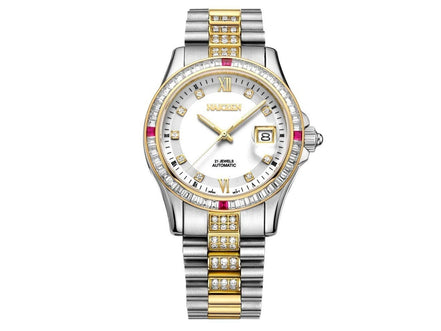NAKZEN Men Japan NH35 Movement Automatic Mechanical Watch Elegant Diamond Stainless Steel Bracelet Watches Relogio Masculino - Simply Just Deals LLCNAKZEN Men Japan NH35 Movement Automatic Mechanical Watch Elegant Diamond Stainless Steel Bracelet Watches Relogio Masculino(store front) defaultSD03071525128436 - 3goldNAKZEN Men Japan NH35 Movement Automatic Mechanical Watch Elegant Diamond Stainless Steel Bracelet Watches Relogio Masculino - 8
