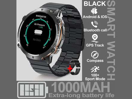 NEW 1000MAH Super endurance Sport Smart Watch Men 1.73 - inch HD Screen GPS tracker Compass Bluetooth Call Waterproof Smart Watch - Simply Just Deals LLCNEW 1000MAH Super endurance Sport Smart Watch Men 1.73 - inch HD Screen GPS tracker Compass Bluetooth Call Waterproof Smart Watch14:496Black steel B;5:100009342GPSSmartWatchBlack steel BGPSSmartWatchNEW 1000MAH Super endurance Sport Smart Watch Men 1.73 - inch HD Screen GPS tracker Compass Bluetooth Call Waterproof Smart Watch