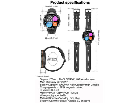 NEW 1000MAH Super endurance Sport Smart Watch Men 1.73 - inch HD Screen GPS tracker Compass Bluetooth Call Waterproof Smart Watch - Simply Just Deals LLCNEW 1000MAH Super endurance Sport Smart Watch Men 1.73 - inch HD Screen GPS tracker Compass Bluetooth Call Waterproof Smart Watch14:29black;5:100009342GPSSmartWatchblackGPSSmartWatchNEW 1000MAH Super endurance Sport Smart Watch Men 1.73 - inch HD Screen GPS tracker Compass Bluetooth Call Waterproof Smart Watch