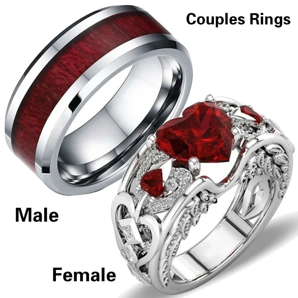 New Fashion Heart Ruby Women's Ring Stainless Steel Men's Ring Couple Jewelry - Simply Just Deals LLCNew Fashion Heart Ruby Women's Ring Stainless Steel Men's Ring Couple Jewelry200000369:1583;200000783:350853malemale10New Fashion Heart Ruby Women's Ring Stainless Steel Men's Ring Couple Jewelry