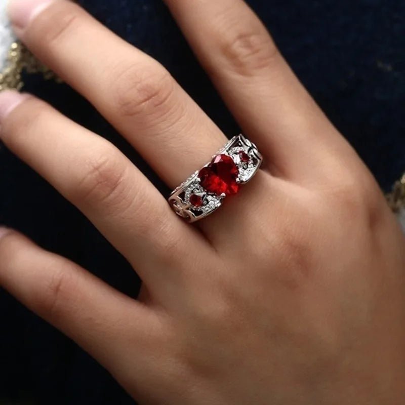 New Fashion Heart Ruby Women's Ring Stainless Steel Men's Ring Couple Jewelry - Simply Just Deals LLCNew Fashion Heart Ruby Women's Ring Stainless Steel Men's Ring Couple Jewelry200000369:1583;200000783:350853malemale10New Fashion Heart Ruby Women's Ring Stainless Steel Men's Ring Couple Jewelry