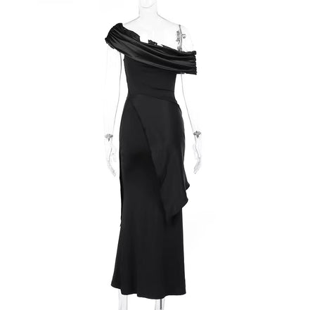 New Party Evening Dresses Elegant Black Slash Neck Maxi Dress for Women Fashion Short Sleeve Bodycon Banquet Vestidos Female - Simply Just Deals LLCNew Party Evening Dresses Elegant Black Slash Neck Maxi Dress for Women Fashion Short Sleeve Bodycon Banquet Vestidos Female412627a5-4c74-4f85-9c97-92888072c46bBlackXlNew Party Evening Dresses Elegant Black Slash Neck Maxi Dress for Women Fashion Short Sleeve Bodycon Banquet Vestidos Female