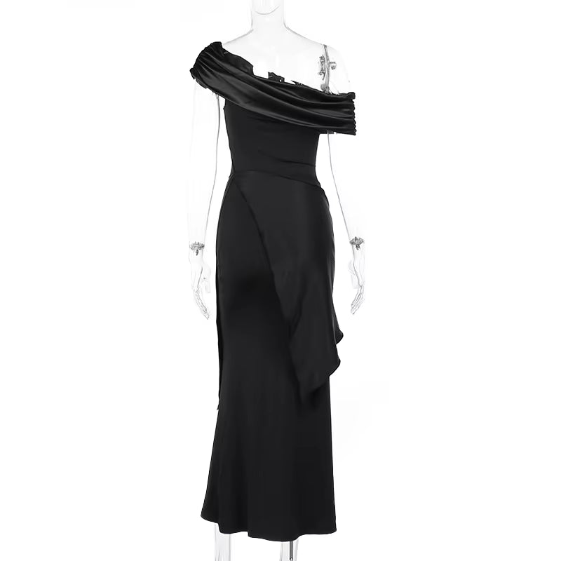 New Party Evening Dresses Elegant Black Slash Neck Maxi Dress for Women Fashion Short Sleeve Bodycon Banquet Vestidos Female - Simply Just Deals LLCNew Party Evening Dresses Elegant Black Slash Neck Maxi Dress for Women Fashion Short Sleeve Bodycon Banquet Vestidos Female412627a5-4c74-4f85-9c97-92888072c46bBlackXlNew Party Evening Dresses Elegant Black Slash Neck Maxi Dress for Women Fashion Short Sleeve Bodycon Banquet Vestidos Female