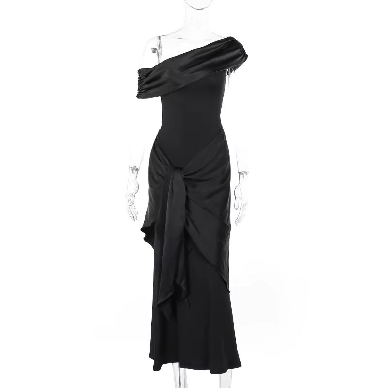 New Party Evening Dresses Elegant Black Slash Neck Maxi Dress for Women Fashion Short Sleeve Bodycon Banquet Vestidos Female - Simply Just Deals LLCNew Party Evening Dresses Elegant Black Slash Neck Maxi Dress for Women Fashion Short Sleeve Bodycon Banquet Vestidos Female412627a5-4c74-4f85-9c97-92888072c46bBlackXlNew Party Evening Dresses Elegant Black Slash Neck Maxi Dress for Women Fashion Short Sleeve Bodycon Banquet Vestidos Female