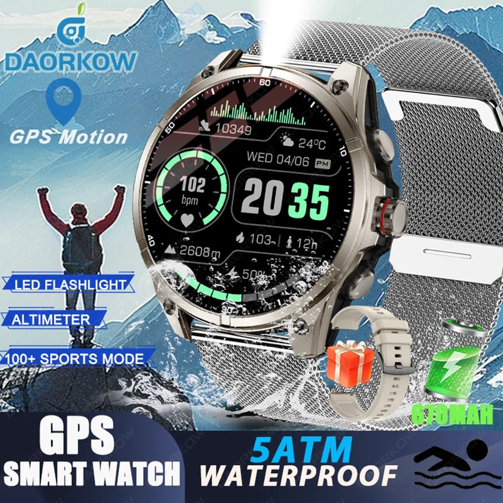 New sports smartwatch Real - time GPS motion trajectory Altitude measurement Compass Outdoor flashlight 670 mAh ultra - long standby - Simply Just Deals LLCNew sports smartwatch Real - time GPS motion trajectory Altitude measurement Compass Outdoor flashlight 670 mAh ultra - long standby14:691Silvery mesh;5:100009342GPSSilvery meshGPSNew sports smartwatch Real - time GPS motion trajectory Altitude measurement Compass Outdoor flashlight 670 mAh ultra - long standby