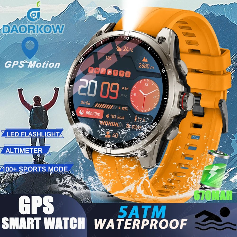 New sports smartwatch Real - time GPS motion trajectory Altitude measurement Compass Outdoor flashlight 670 mAh ultra - long standby - Simply Just Deals LLCNew sports smartwatch Real - time GPS motion trajectory Altitude measurement Compass Outdoor flashlight 670 mAh ultra - long standby14:175Orange silicone;5:100009342GPSOrange siliconeGPSNew sports smartwatch Real - time GPS motion trajectory Altitude measurement Compass Outdoor flashlight 670 mAh ultra - long standby