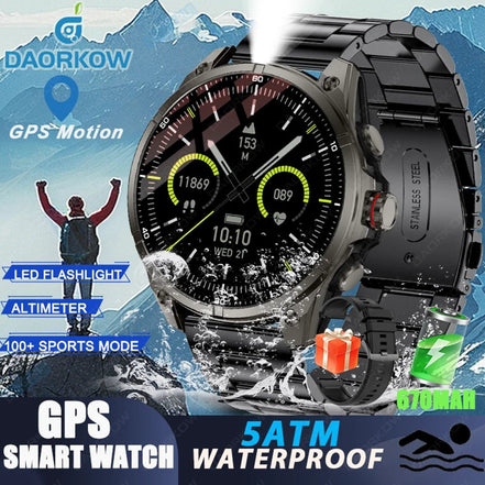 New sports smartwatch Real - time GPS motion trajectory Altitude measurement Compass Outdoor flashlight 670 mAh ultra - long standby - Simply Just Deals LLCNew sports smartwatch Real - time GPS motion trajectory Altitude measurement Compass Outdoor flashlight 670 mAh ultra - long standby14:366Black steel;5:100009342GPSBlack steelGPSNew sports smartwatch Real - time GPS motion trajectory Altitude measurement Compass Outdoor flashlight 670 mAh ultra - long standby