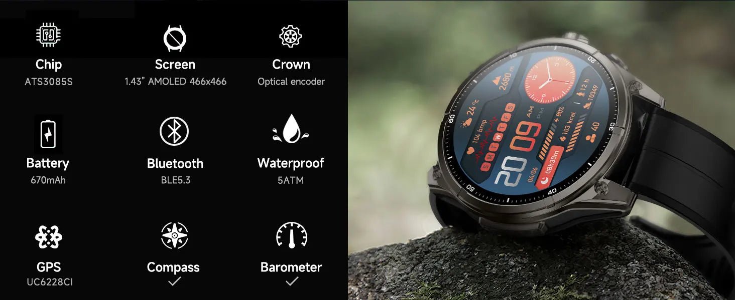 New sports smartwatch Real - time GPS motion trajectory Altitude measurement Compass Outdoor flashlight 670 mAh ultra - long standby - Simply Just Deals LLCNew sports smartwatch Real - time GPS motion trajectory Altitude measurement Compass Outdoor flashlight 670 mAh ultra - long standby14:496Silvery steel A;5:100009342GPSSilvery steel AGPSNew sports smartwatch Real - time GPS motion trajectory Altitude measurement Compass Outdoor flashlight 670 mAh ultra - long standby