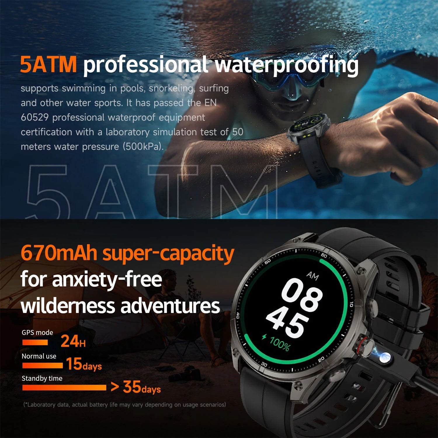 New sports smartwatch Real - time GPS motion trajectory Altitude measurement Compass Outdoor flashlight 670 mAh ultra - long standby - Simply Just Deals LLCNew sports smartwatch Real - time GPS motion trajectory Altitude measurement Compass Outdoor flashlight 670 mAh ultra - long standby14:496Silvery steel A;5:100009342GPSSilvery steel AGPSNew sports smartwatch Real - time GPS motion trajectory Altitude measurement Compass Outdoor flashlight 670 mAh ultra - long standby