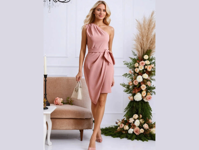One - Shoulder Wrap Dress with Bow Detail - Simply Just Deals LLCOne - Shoulder Wrap Dress with Bow Detail100100628741345PinkS2fca2ed3ef4747f0b0809dee33d248bd - Max - Origin