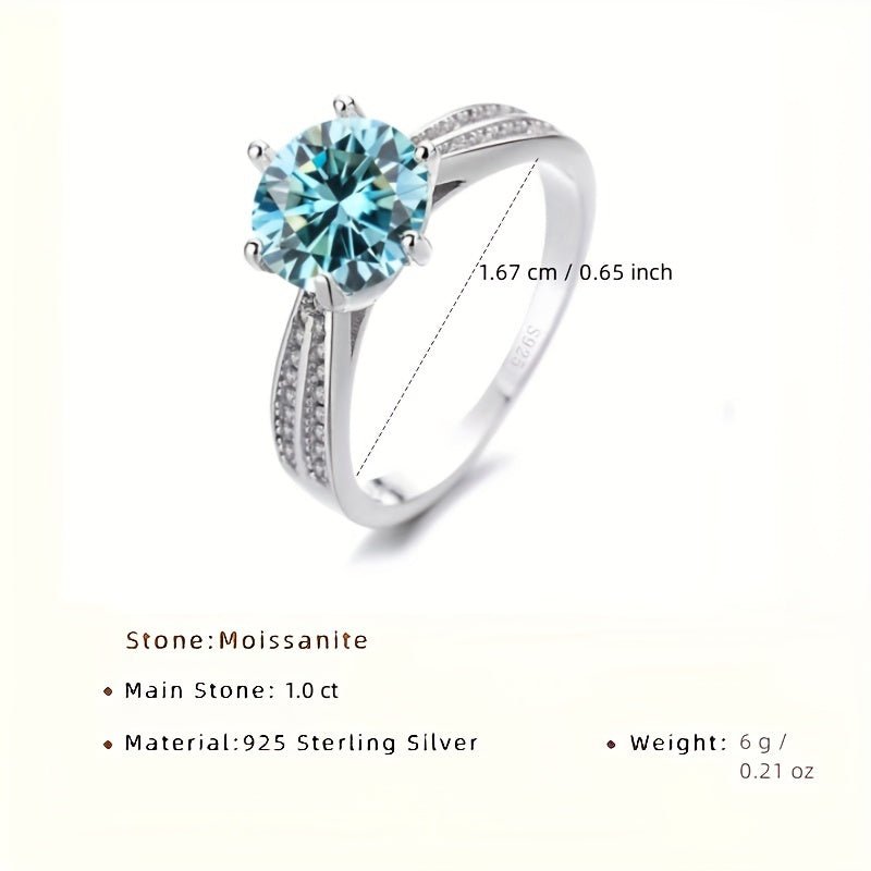 Original Tancise 925 Pure Silvery Ring with Moissanite Diamond and Certificate, Exquisite Jewelry for Women's Engagement Ring - Simply Just Deals LLCOriginal Tancise 925 Pure Silvery Ring with Moissanite Diamond and Certificate, Exquisite Jewelry for Women's Engagement Ring20065;20516Blue5Original Tancise 925 Pure Silvery Ring with Moissanite Diamond and Certificate, Exquisite Jewelry for Women's Engagement Ring