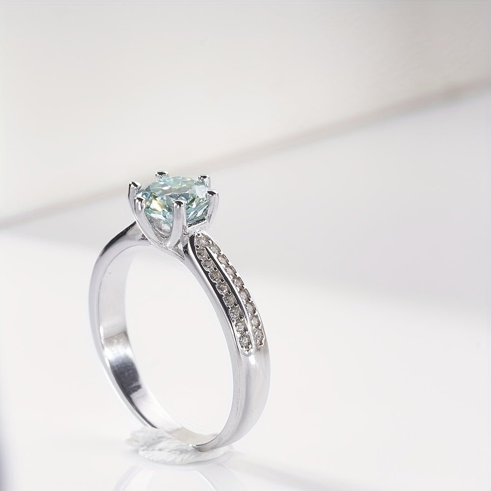 Original Tancise 925 Pure Silvery Ring with Moissanite Diamond and Certificate, Exquisite Jewelry for Women's Engagement Ring - Simply Just Deals LLCOriginal Tancise 925 Pure Silvery Ring with Moissanite Diamond and Certificate, Exquisite Jewelry for Women's Engagement Ring20065;20516Blue5Original Tancise 925 Pure Silvery Ring with Moissanite Diamond and Certificate, Exquisite Jewelry for Women's Engagement Ring