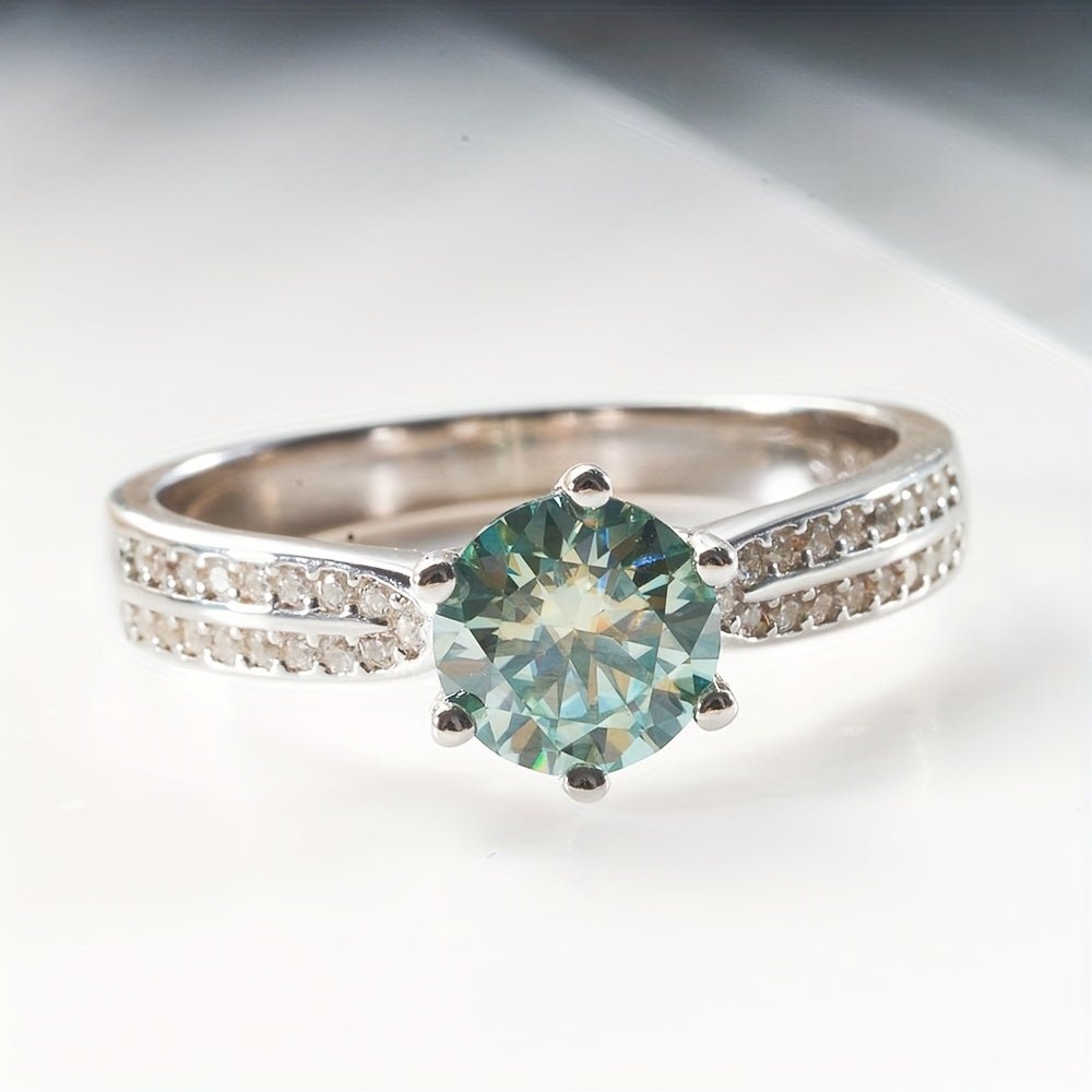 Original Tancise 925 Pure Silvery Ring with Moissanite Diamond and Certificate, Exquisite Jewelry for Women's Engagement Ring - Simply Just Deals LLCOriginal Tancise 925 Pure Silvery Ring with Moissanite Diamond and Certificate, Exquisite Jewelry for Women's Engagement Ring20065;20516Blue5Original Tancise 925 Pure Silvery Ring with Moissanite Diamond and Certificate, Exquisite Jewelry for Women's Engagement Ring