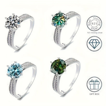 Original Tancise 925 Pure Silvery Ring with Moissanite Diamond and Certificate, Exquisite Jewelry for Women's Engagement Ring - Simply Just Deals LLCOriginal Tancise 925 Pure Silvery Ring with Moissanite Diamond and Certificate, Exquisite Jewelry for Women's Engagement Ring20065;20516Blue5Original Tancise 925 Pure Silvery Ring with Moissanite Diamond and Certificate, Exquisite Jewelry for Women's Engagement Ring