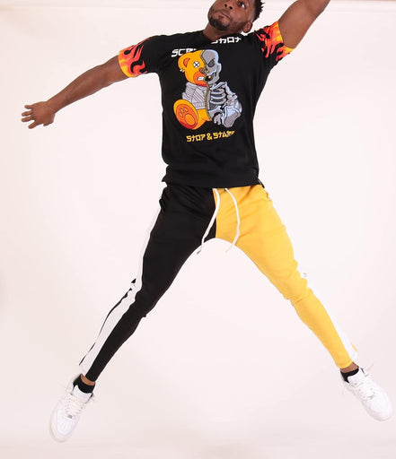  - P41110 Mens Hip Hop Premium Slim Fit Track Pants - Athletic Jogger Half Color Block Bottom with Side Taping - Black/Gold - Small - Simply Just Deals LLC - P41110 Mens Hip Hop Premium Slim Fit Track Pants - Athletic Jogger Half Color Block Bottom with Side Taping - Black/Gold - Small4e0c6a16-453a-4769-ae58-224881ffa41e - P41110 Mens Hip Hop Premium Slim Fit Track Pants - Athletic Jogger Half Color Block Bottom with Side Taping - Black/Gold - Small