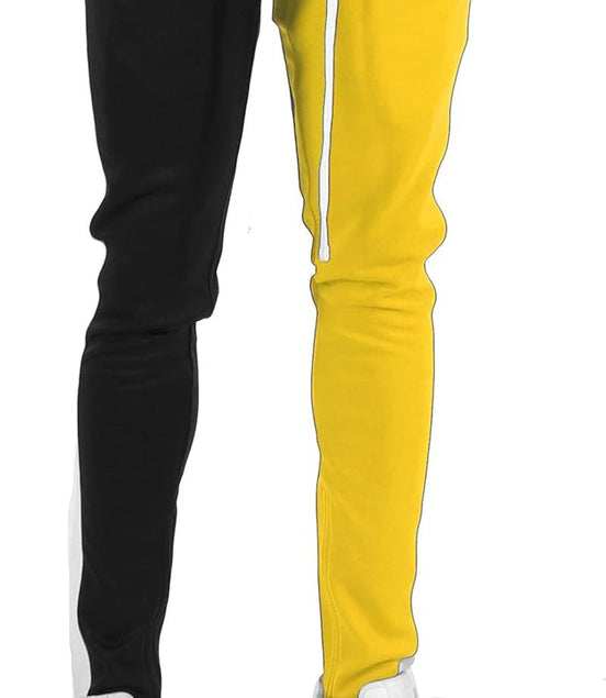  - P41110 Mens Hip Hop Premium Slim Fit Track Pants - Athletic Jogger Half Color Block Bottom with Side Taping - Black/Gold - Small - Simply Just Deals LLC - P41110 Mens Hip Hop Premium Slim Fit Track Pants - Athletic Jogger Half Color Block Bottom with Side Taping - Black/Gold - Small4e0c6a16-453a-4769-ae58-224881ffa41e - P41110 Mens Hip Hop Premium Slim Fit Track Pants - Athletic Jogger Half Color Block Bottom with Side Taping - Black/Gold - Small