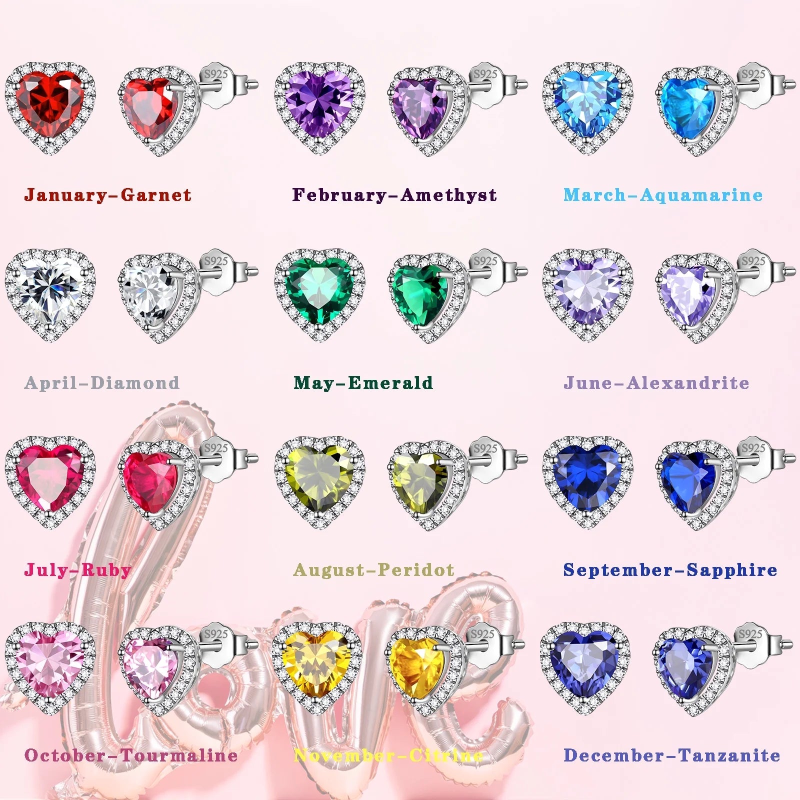 Pink Heart Earrings Women October Birthstone Earrings Tourmaline CZ 925 Sterling Silver Stud Earrings Crystal Jewelry Birthday Mother'S Day Gifts - Simply Just Deals LLCPink Heart Earrings Women October Birthstone Earrings Tourmaline CZ 925 Sterling Silver Stud Earrings Crystal Jewelry Birthday Mother'S Day Giftsb3916be1-9397-409e-8f7c-6335d0ad3b4810.October Pink TourmalinePink Heart Earrings Women October Birthstone Earrings Tourmaline CZ 925 Sterling Silver Stud Earrings Crystal Jewelry Birthd