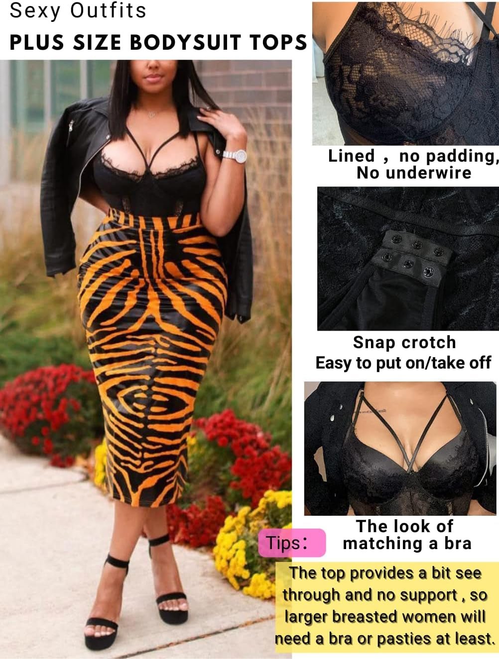 plus Size Eyelash Lace Bodysuit, Snap Crotch Sexy Top Lingerie, Club Outfit - Simply Just Deals LLCplus Size Eyelash Lace Bodysuit, Snap Crotch Sexy Top Lingerie, Club Outfitf9bc37af-fd4d-4a65-8ca4-935b98505f4bBlack5X - Largeplus Size Eyelash Lace Bodysuit, Snap Crotch Sexy Top Lingerie, Club Outfit