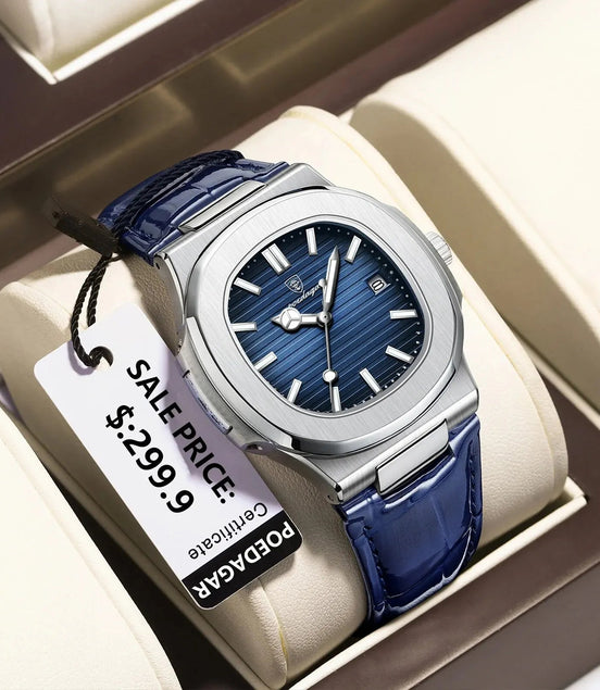 POEDAGAR Casual Square Men's Watch Waterproof Date Luminous Leather Man Quartz Watch High Quality Luxury Fashion Watches For Men - Simply Just Deals LLCPOEDAGAR Casual Square Men's Watch Waterproof Date Luminous Leather Man Quartz Watch High Quality Luxury Fashion Watches For Men14175613SilverGreenL613 Silver Green LPOEDAGAR Casual Square Men's Watch Waterproof Date Luminous Leather Man Quartz Watch High Quality Luxury Fashion Watches For Men