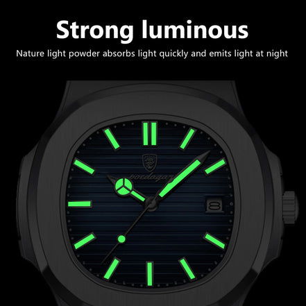 POEDAGAR Casual Square Men's Watch Waterproof Date Luminous Leather Man Quartz Watch High Quality Luxury Fashion Watches For Men - Simply Just Deals LLCPOEDAGAR Casual Square Men's Watch Waterproof Date Luminous Leather Man Quartz Watch High Quality Luxury Fashion Watches For Men14175613SilverGreenL613 Silver Green LPOEDAGAR Casual Square Men's Watch Waterproof Date Luminous Leather Man Quartz Watch High Quality Luxury Fashion Watches For Men