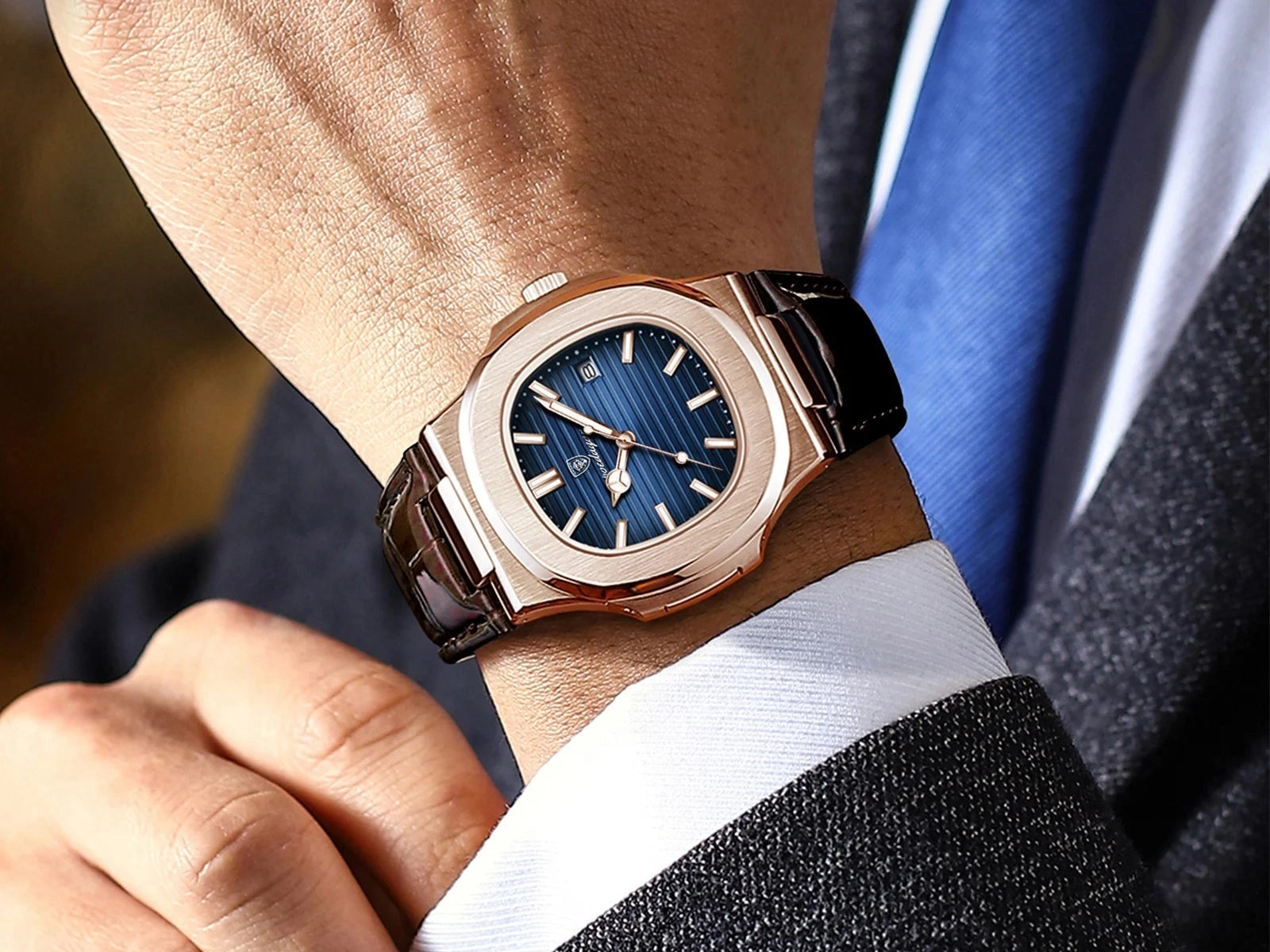 POEDAGAR Top Luxury Square Man Watch Date Waterproof Luminous Quartz Men Watches High Quality Fashion Sports Leather Men's Watch - Simply Just Deals LLCPOEDAGAR Top Luxury Square Man Watch Date Waterproof Luminous Quartz Men Watches High Quality Fashion Sports Leather Men's Watch14175613SilverGreenL613 Silver Green LPOEDAGAR Top Luxury Square Man Watch Date Waterproof Luminous Quartz Men Watches High Quality Fashion Sports Leather Men's Watch