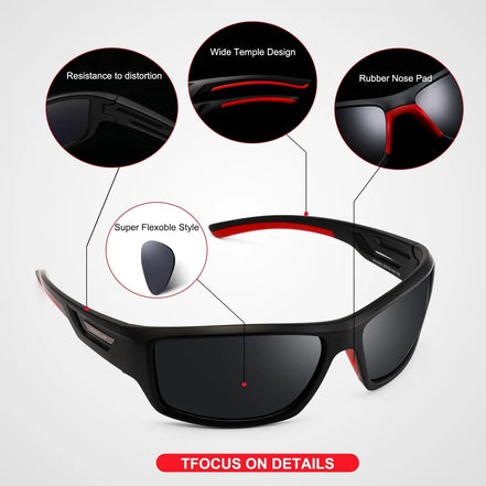 Polarized Sports Sunglasses for Men and Women - Simply Just Deals LLCPolarized Sports Sunglasses for Men and Women373334db-3484-4f8e-9013-c3dea97e09c2C2 Black Frame / Red Temple / Gray LensPolarized Sports Sunglasses for Men and Women