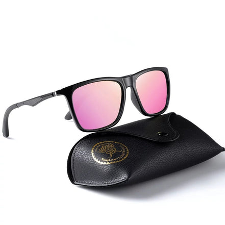 Polarized Sunglasses for Men Vintage Shades Trendy Womens Driving Eyewear with Case UV Protection ( Black Pink ) - Simply Just Deals LLCPolarized Sunglasses for Men Vintage Shades Trendy Womens Driving Eyewear with Case UV Protection ( Black Pink )2c689b77-3be5-48e4-a712-70b846267cd8Black Frame Pink LensPolarized Sunglasses for Men Vintage Shades Trendy Womens Driving Eyewear with Case UV Protection ( Black Pink )