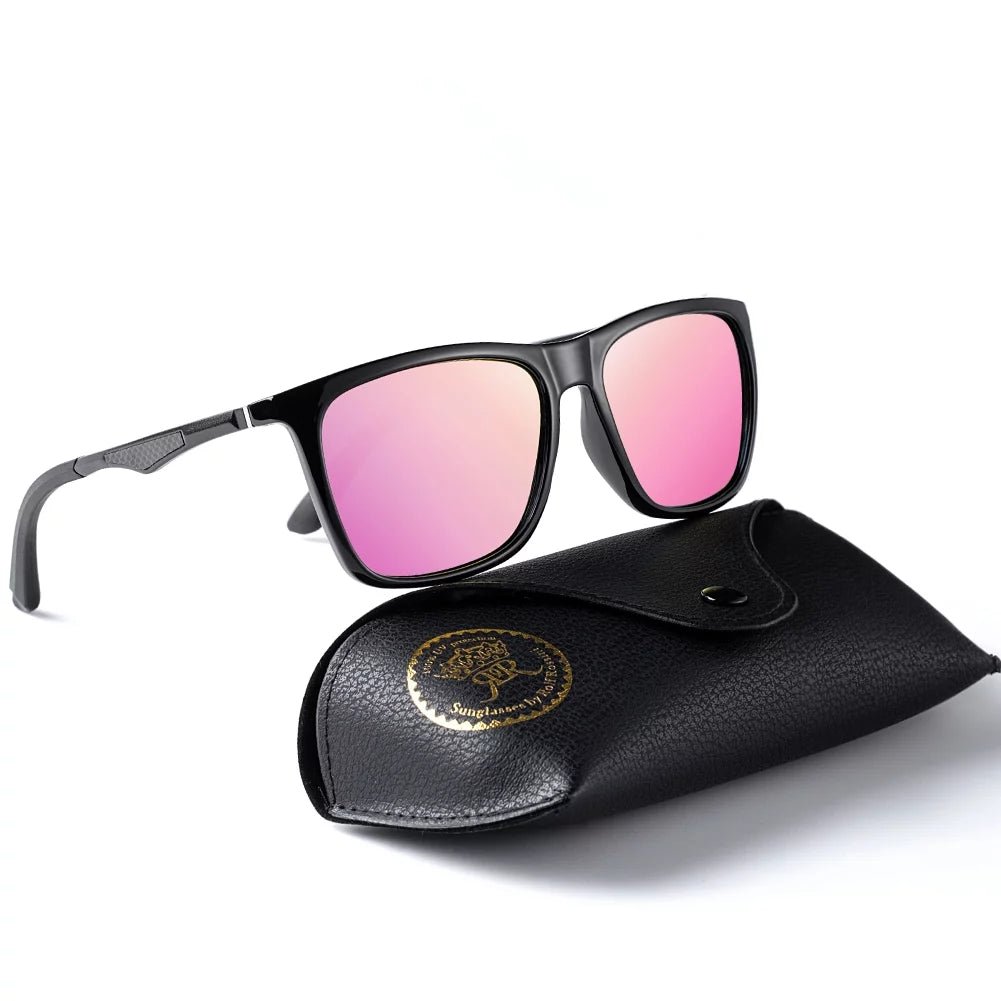 Polarized Sunglasses for Men Vintage Shades Trendy Womens Driving Eyewear with Case UV Protection ( Black Pink ) - Simply Just Deals LLCPolarized Sunglasses for Men Vintage Shades Trendy Womens Driving Eyewear with Case UV Protection ( Black Pink )2c689b77-3be5-48e4-a712-70b846267cd8Black Frame Pink LensPolarized Sunglasses for Men Vintage Shades Trendy Womens Driving Eyewear with Case UV Protection ( Black Pink )