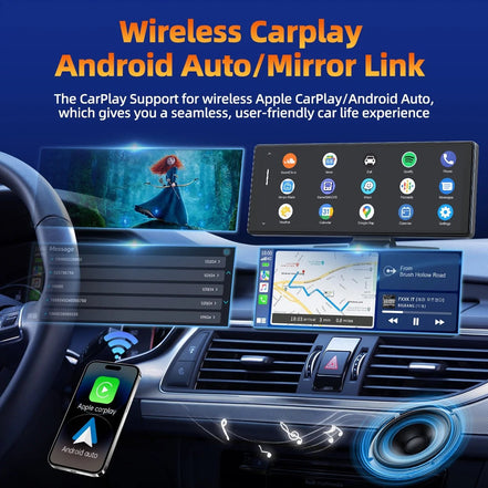Portable Touchscreen Apple Carplay, 9.26" Wireless Carplay Screen for Car, Portable GPS Navigation for Car, Car Stereo with Airplay, AUX/FM, Googel, Siri, Bluetooth - Simply Just Deals LLCPortable Touchscreen Apple Carplay, 9.26" Wireless Carplay Screen for Car, Portable GPS Navigation for Car, Car Stereo with Airplay, AUX/FM, Googel, Siri, Bluetooth8f4f2e63-5665-477c-9801-cf37daa02733BasicPortable Touchscreen Apple Carplay, 9.26" Wireless Carplay Screen for Car, Portable GPS Navigation for Car,
