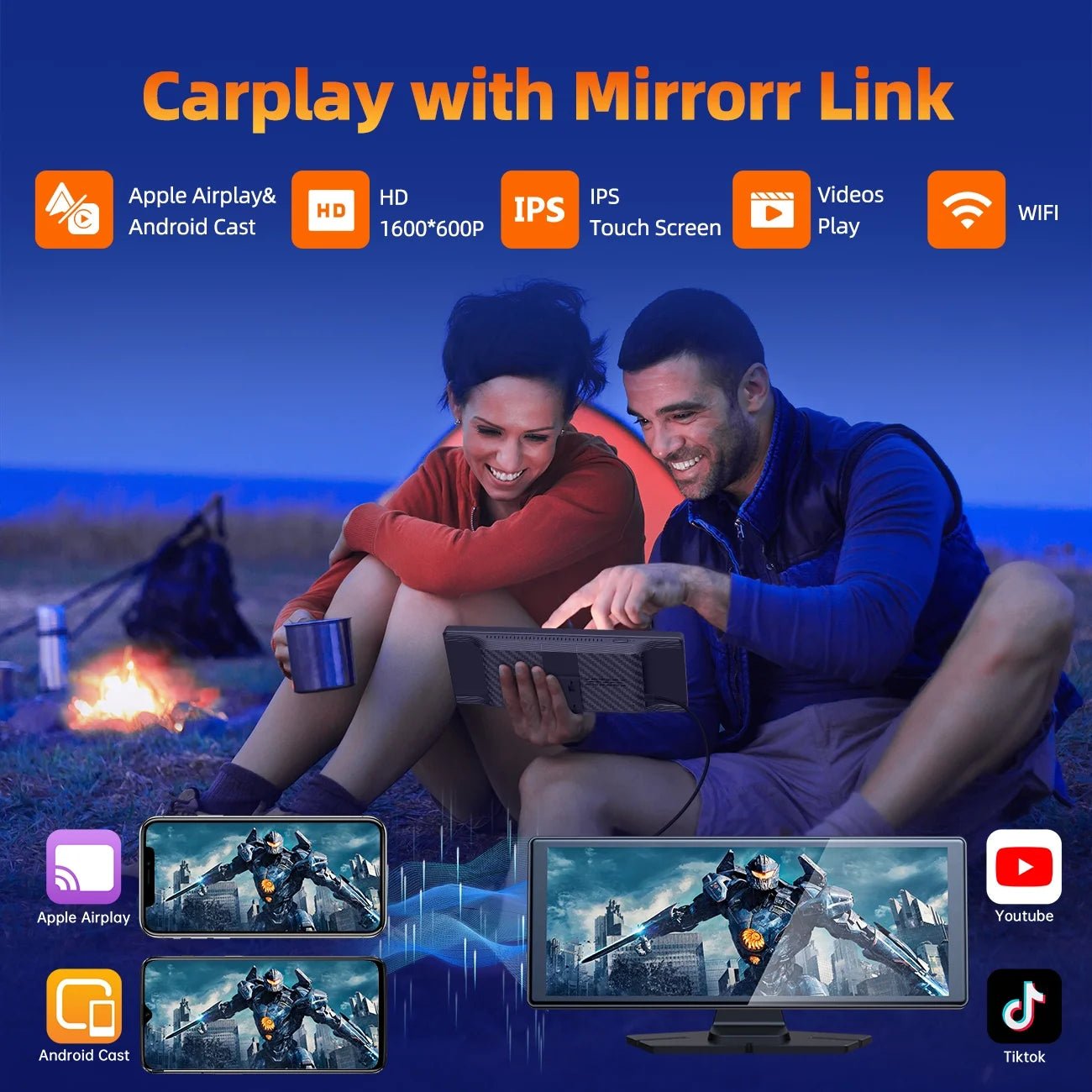 Portable Touchscreen Apple Carplay, 9.26