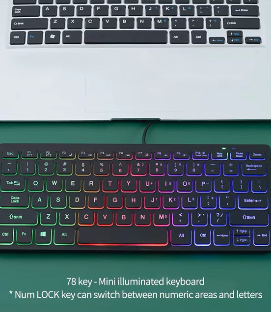 Portable Wired Keyboard Laptop Mini Keyboard Computer External Keyboard Computer Accessories - Simply Just Deals LLCPortable Wired Keyboard Laptop Mini Keyboard Computer External Keyboard Computer Accessories4d208bc3-7087-4f26-8df7-b957a1228fa2Colorful LightPortable Wired Keyboard Laptop Mini Keyboard Computer External Keyboard Computer Accessories