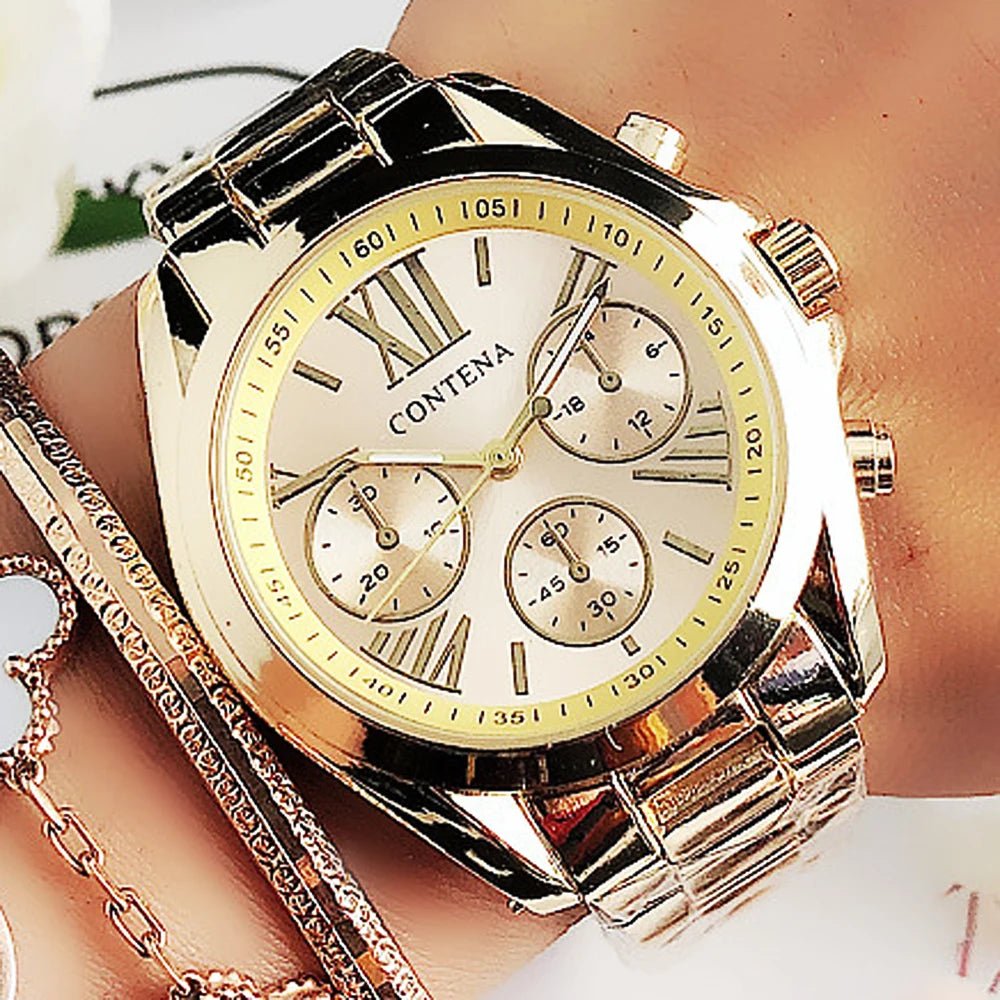 Relogio Feminino GENEVA Luxury Designers Brand Stainless Steel Silver Case Ladies Wrist Water Resistant Quartz Watches for Women - Simply Just Deals LLCRelogio Feminino GENEVA Luxury Designers Brand Stainless Steel Silver Case Ladies Wrist Water Resistant Quartz Watches for Women8b5f77c7-55e4-4708-9599-2ab60d1fa4a5Silver Rose GoldRelogio Feminino GENEVA Luxury Designers Brand Stainless Steel Silver Case Ladies Wrist Water Resistant Quartz Watches for Women