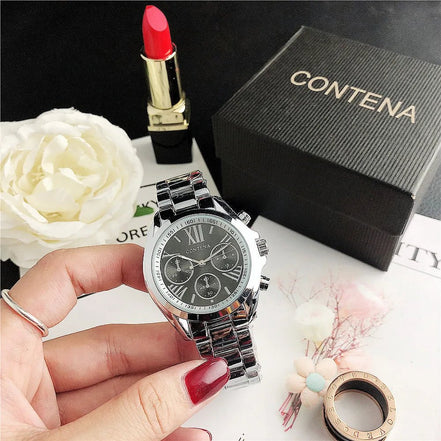 Relogio Feminino GENEVA Luxury Designers Brand Stainless Steel Silver Case Ladies Wrist Water Resistant Quartz Watches for Women - Simply Just Deals LLCRelogio Feminino GENEVA Luxury Designers Brand Stainless Steel Silver Case Ladies Wrist Water Resistant Quartz Watches for Women322dd133-fa64-4053-bb28-89612a94a7d8Silver BlackRelogio Feminino GENEVA Luxury Designers Brand Stainless Steel Silver Case Ladies Wrist Water Resistant Quartz Watches for Women