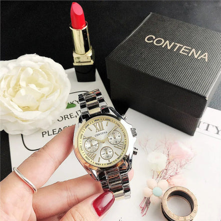 Relogio Feminino GENEVA Luxury Designers Brand Stainless Steel Silver Case Ladies Wrist Water Resistant Quartz Watches for Women - Simply Just Deals LLCRelogio Feminino GENEVA Luxury Designers Brand Stainless Steel Silver Case Ladies Wrist Water Resistant Quartz Watches for Women8b9c2603-5651-45a1-9178-1a66e8a29045Silver GoldRelogio Feminino GENEVA Luxury Designers Brand Stainless Steel Silver Case Ladies Wrist Water Resistant Quartz Watches for Women