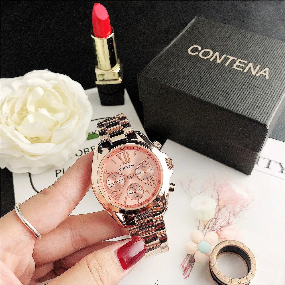 Relogio Feminino GENEVA Luxury Designers Brand Stainless Steel Silver Case Ladies Wrist Water Resistant Quartz Watches for Women - Simply Just Deals LLCRelogio Feminino GENEVA Luxury Designers Brand Stainless Steel Silver Case Ladies Wrist Water Resistant Quartz Watches for Women7a01b6bd-fdd7-4153-b06a-8d281b1d3b64Rose GoldRelogio Feminino GENEVA Luxury Designers Brand Stainless Steel Silver Case Ladies Wrist Water Resistant Quartz Watches for Women