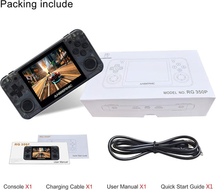 RG350P Handheld Game Console,Plug & Play Video Games with 32G TF Card 2500 Classic Games, Portable Game Console 3.5 Inch HD Screen Supports HDMI Output, Black Transparent - Simply Just Deals LLCRG350P Handheld Game Console,Plug & Play Video Games with 32G TF Card 2500 Classic Games, Portable Game Console 3.5 Inch HD Screen Supports HDMI Output, Black Transparent3c9d3017-0903-41d4-b44c-a76d4037c951RG350P Handheld Game Console,Plug & Play Video Games with 32G TF Card 2500 Classic Games, Portable G